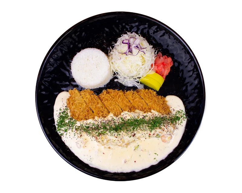 Carbonara Katsu from Pizza Maru & Katsuya West - Korean pizza and katsu delivery to Discovery Ridge, Calgary, AB