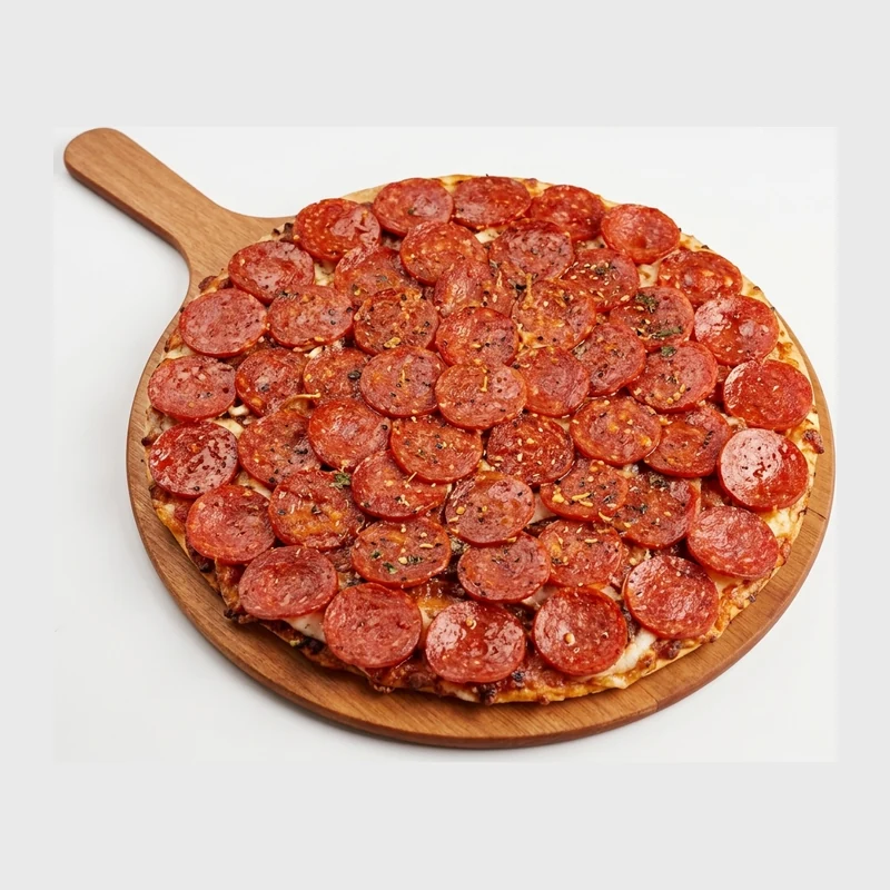 Monster Pepperoni pizza with double pepperoni at Pizza Maru & Katsuya West near Aspen Woods, Calgary